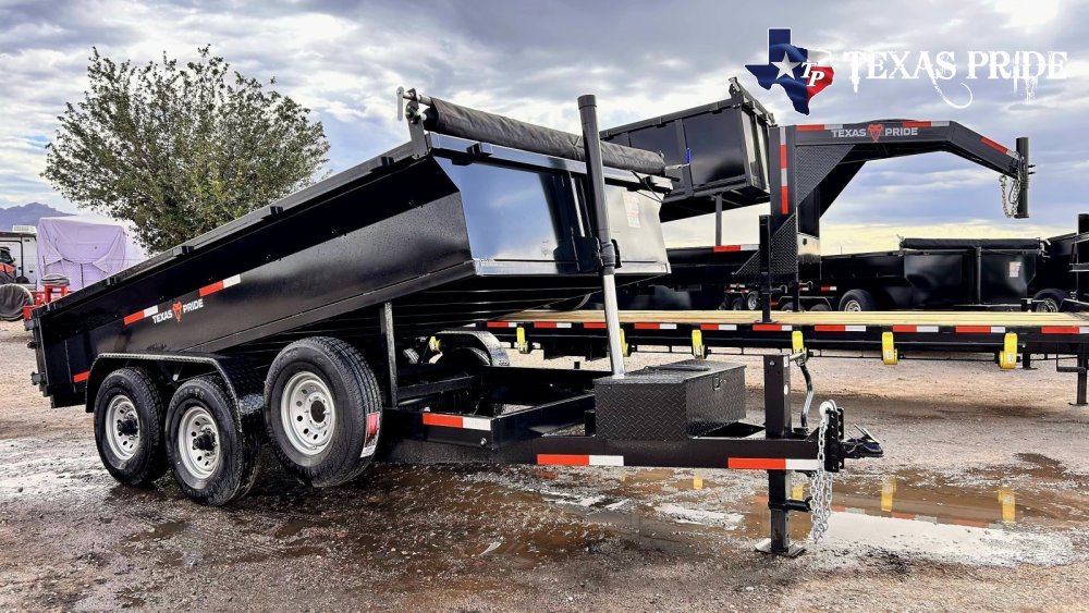 (SOLD) 2026 Texas Pride 7x14x2 16k Bumper Pull Dump Trailer