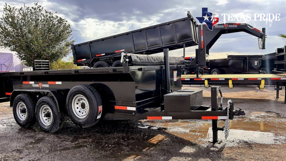 (SOLD) 2026 Texas Pride 7x14x2 16k Bumper Pull Dump Trailer
