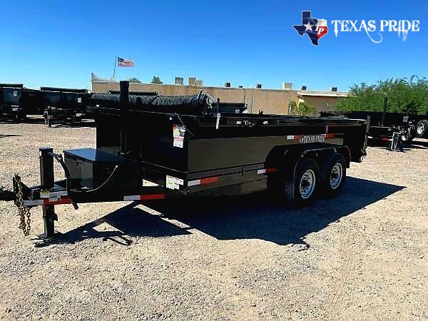 (SOLD) 2026 Texas Pride 7x14x2 16k Bumper Pull Dump Trailer