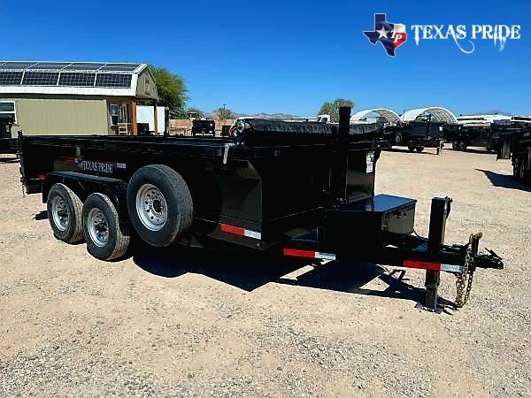 (SOLD) 2026 Texas Pride 7x14x2 16k Bumper Pull Dump Trailer