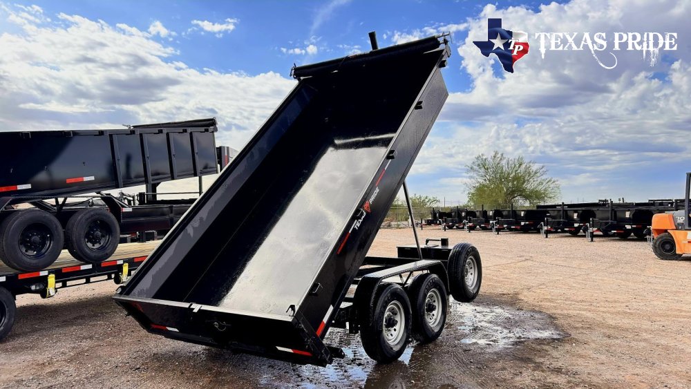 (SOLD) 2026 Texas Pride 7x14x2 16k Bumper Pull Dump Trailer