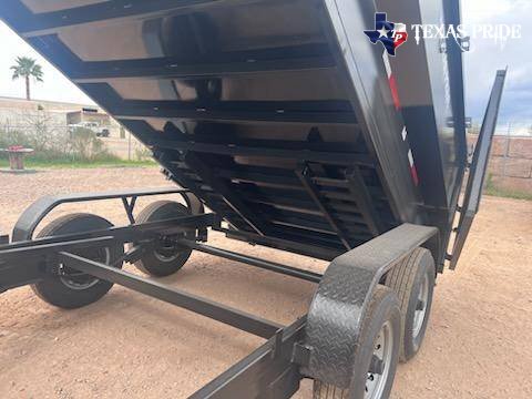 2025 Texas Pride 7x12x4 14k Bumper Pull Dump Trailer