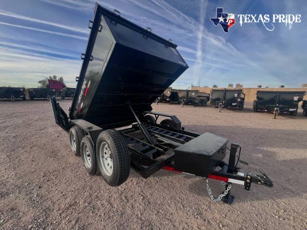 2025 Texas Pride 6x10x2 7k Bumper Pull Dump Trailer