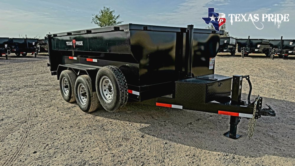2026 Texas Pride 7X12X3 14K Bumper Pull Dump Trailer