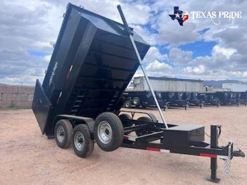 2025 Texas Pride 7X12X4 14k Bumper Pull Dump Trailer