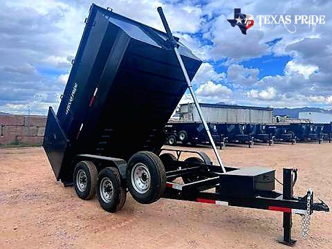 2025 Texas Pride 7X12X4 14k Bumper Pull Dump Trailer