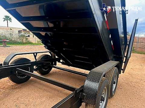 2025 Texas Pride 7X12X4 14k Bumper Pull Dump Trailer
