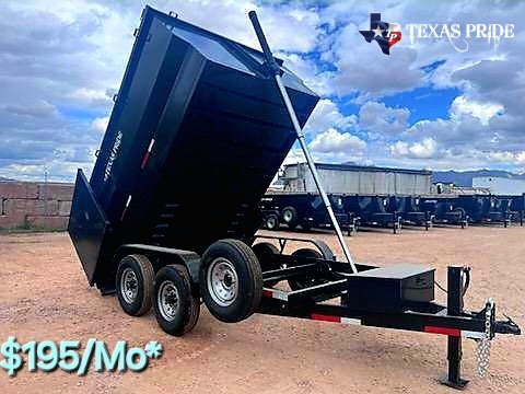 2025 Texas Pride 7X12X4 14k Bumper Pull Dump Trailer