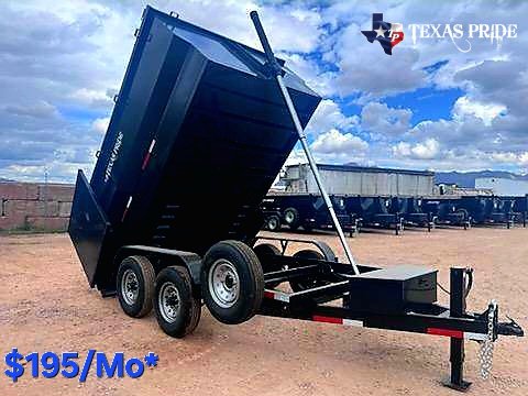 2025 Texas Pride 7X12X4 14k Bumper Pull Dump Trailer