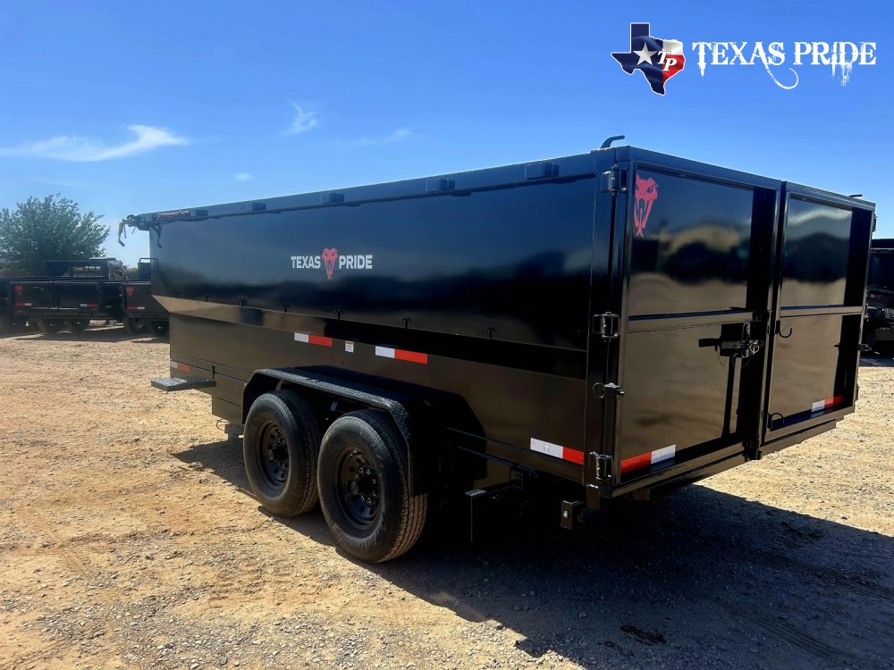 2026 Texas Pride 7x16x4 16k Bumper Pull Dump Trailer