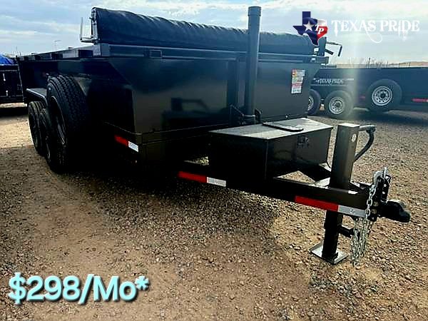2025 Texas Pride 7x14x2 20K Bumper Pull Dump Trailer