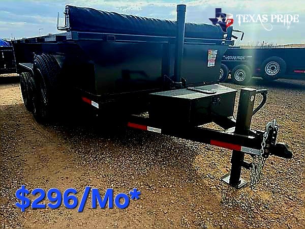 2025 Texas Pride 7x14x2 20K Bumper Pull Dump Trailer