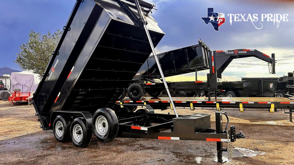 2026 Texas Pride 7x14x4 14k Bumper Pull Dump Trailer