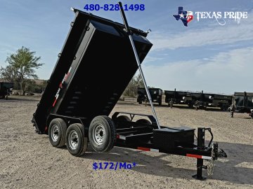 Texas Pride 7X12X2 14K Bumper Pull Dump Trailer