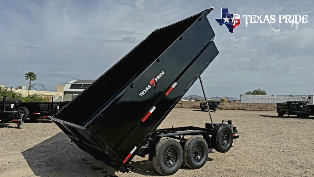 2026 7x14x4 14k Bumper Pull Dump Trailer Texas Pride