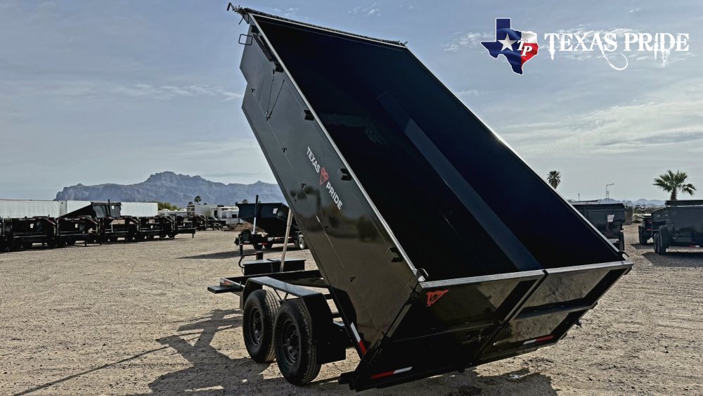 2026 7x14x4 14k Bumper Pull Dump Trailer Texas Pride