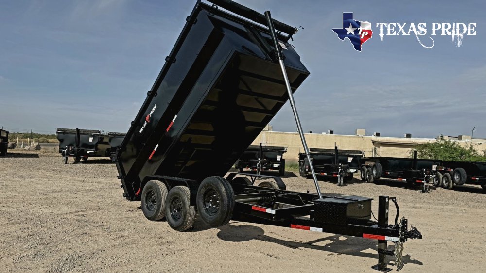 2026 7x14x4 14k Bumper Pull Dump Trailer Texas Pride