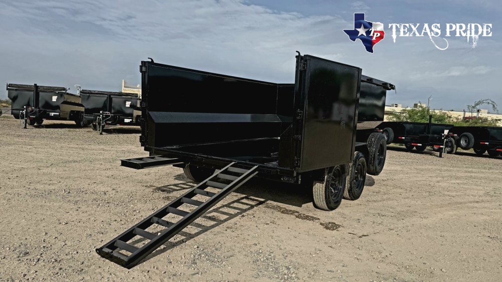 2026 7x14x4 14k Bumper Pull Dump Trailer Texas Pride