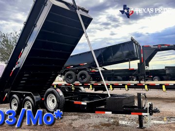 Texas Pride 7x16x2 14K Bumper Pull Dump Trailer