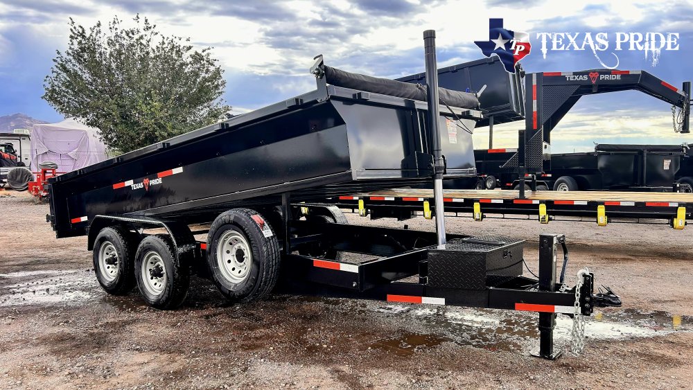 Texas Pride 7x16x2 14K Bumper Pull Dump Trailer