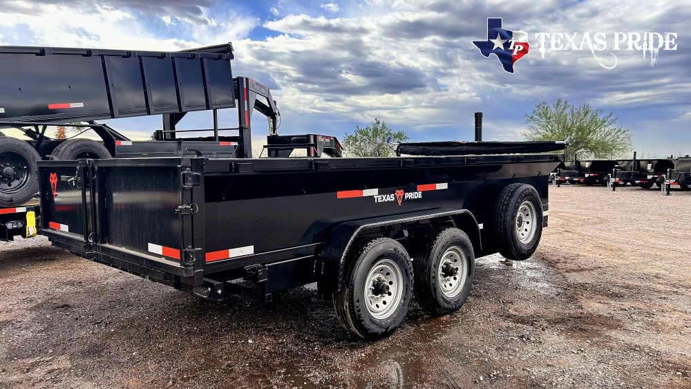 Texas Pride 7x16x2 14K Bumper Pull Dump Trailer
