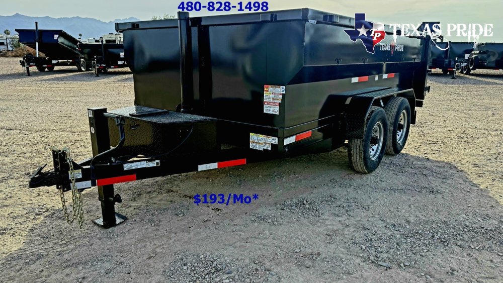 2026 Texas Pride 7X12X3 14K Bumper Pull Dump Trailer