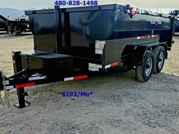 2026 Texas Pride 7X12X3 14K Bumper Pull Dump Trailer