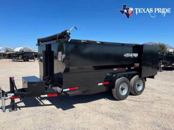 New 7x14x4 14K BP Pride Trailers Dump Special $250/mo* - $10,495