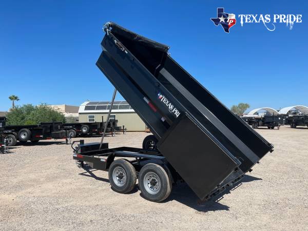 2025 Texas Pride 7x14x4 16k Bumper Pull Dump Trailer