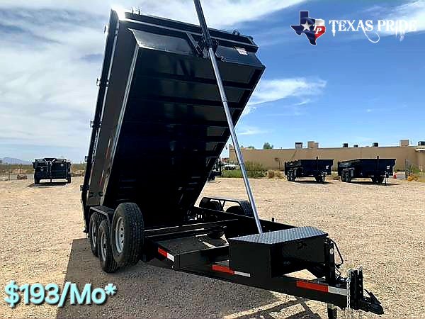 2025 Texas Pride 7X14X3 14K Bumper Pull Dump Trailer