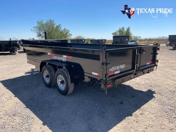 2025 Texas Pride 7x16x2 16k Bumper Pull Dump Trailer