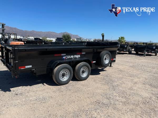 2025 Texas Pride 7x16x2 16k Bumper Pull Dump Trailer