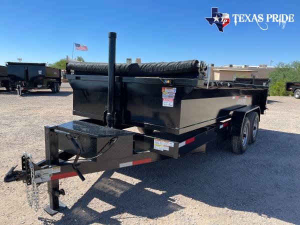 2025 Texas Pride 7x16x2 16k Bumper Pull Dump Trailer