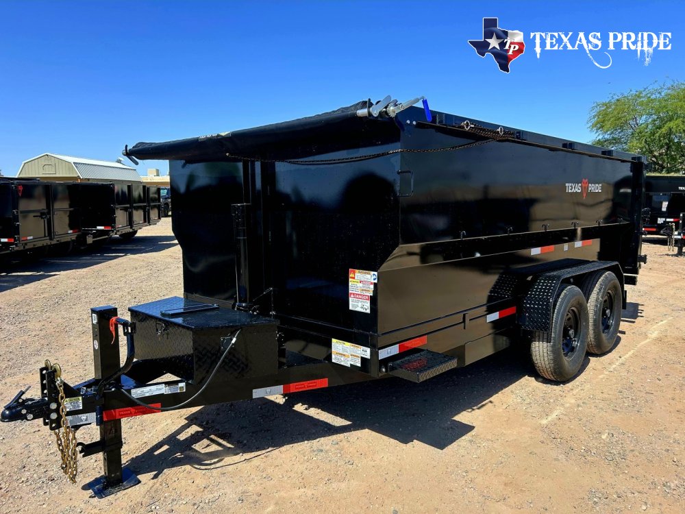 2026 7x14x4 16k Bumper Pull Dump Trailer Texas Pride