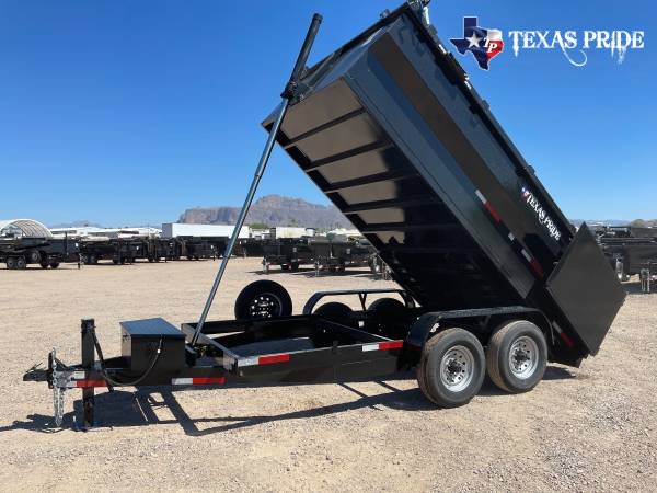 2025 Texas Pride 7x14x4 14k Bumper Pull Dump Trailer