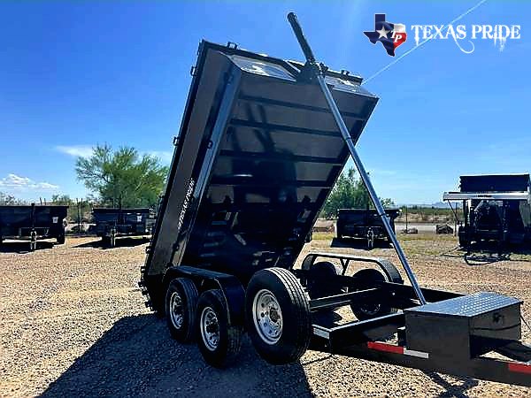 2025 Texas Pride 7X12X2 14K Bumper Pull Dump Trailer