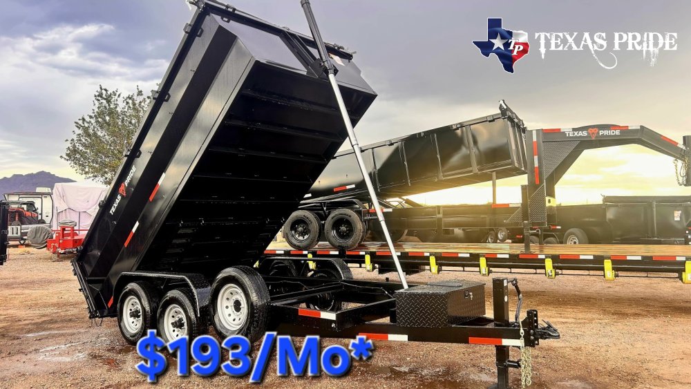 2026 Texas Pride 7X14X3 14K Bumper Pull Dump Trailer