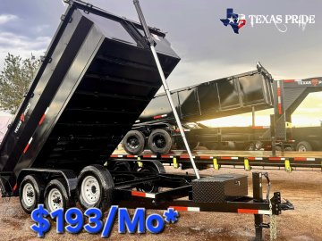 2026 Texas Pride 7X14X3 14K Bumper Pull Dump Trailer