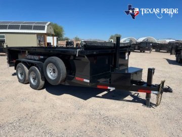 2025 7x14x2 14K GVWR BP TEXAS PRIDE DUMP TRAILER