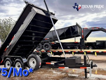 2026 Texas Pride 7X14X2 14K Bumper Pull Dump Trailer