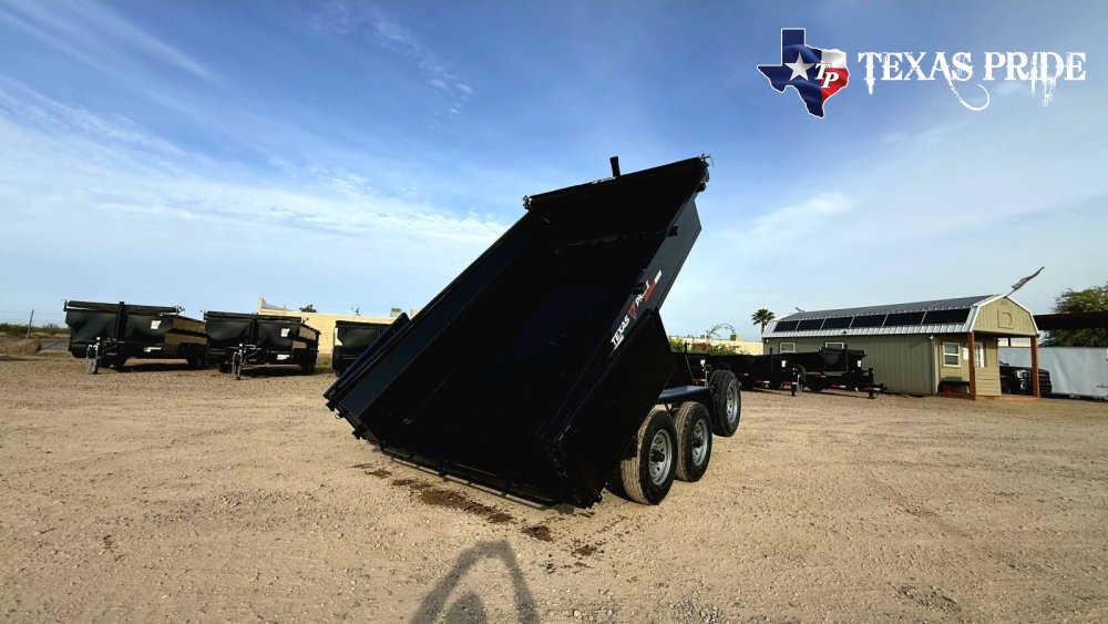 2026 7X12X2 14K Bumper Pull Dump Trailer Texas Pride