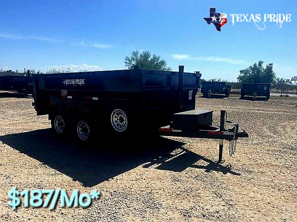 2025 Texas Pride 7X12X3 14K Bumper Pull Dump Trailer
