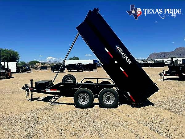 2025 Texas Pride 7X12X3 14K Bumper Pull Dump Trailer