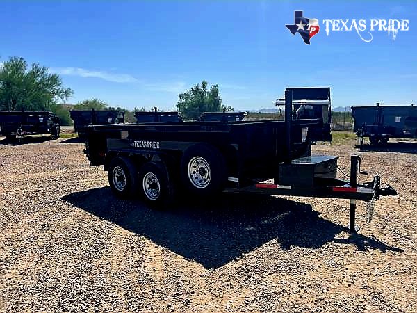 2025 Texas Pride 7X12X3 14K Bumper Pull Dump Trailer