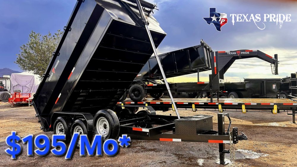 2026 Texas Pride 7x14x4 14k Bumper Pull Dump Trailer