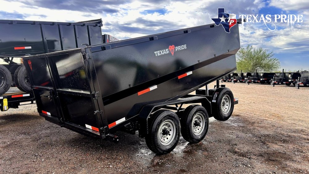 2026 Texas Pride 7x14x4 14k Bumper Pull Dump Trailer