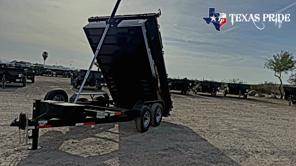 2026 7X12X2 14K Bumper Pull Dump Trailer Texas Pride