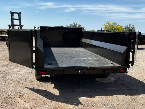 2023 TEXAS PRIDE Dump Trailer 7X16X3 20,000 GVWR, GOOSENECK, WITH, 18 PLY TIRES, WITH MOUNTED SPARE 