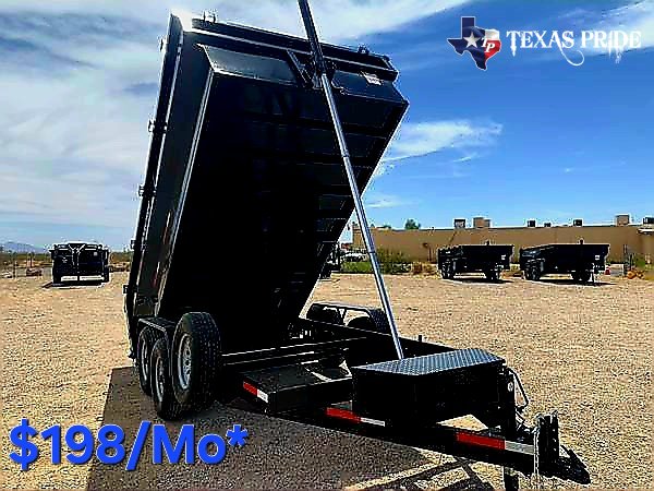 2025 Texas Pride 7X14X3 14K Bumper Pull Dump Trailer