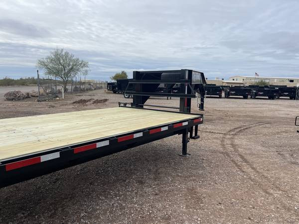 2023 New Texas Pride 8.5 x 25 + 5 16K GN Flat deck EQ Trailer